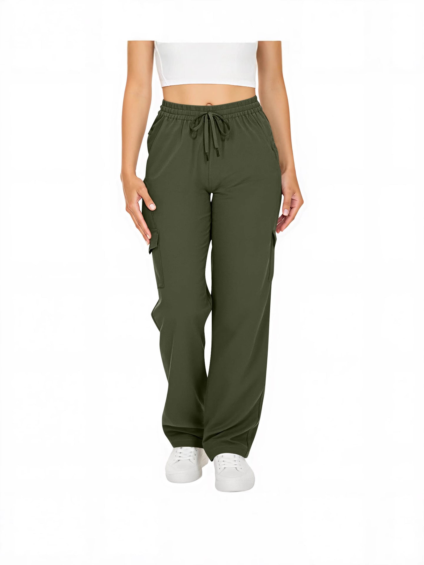 Women's Leisure Cargo Loose With Pockets Casual Pants
