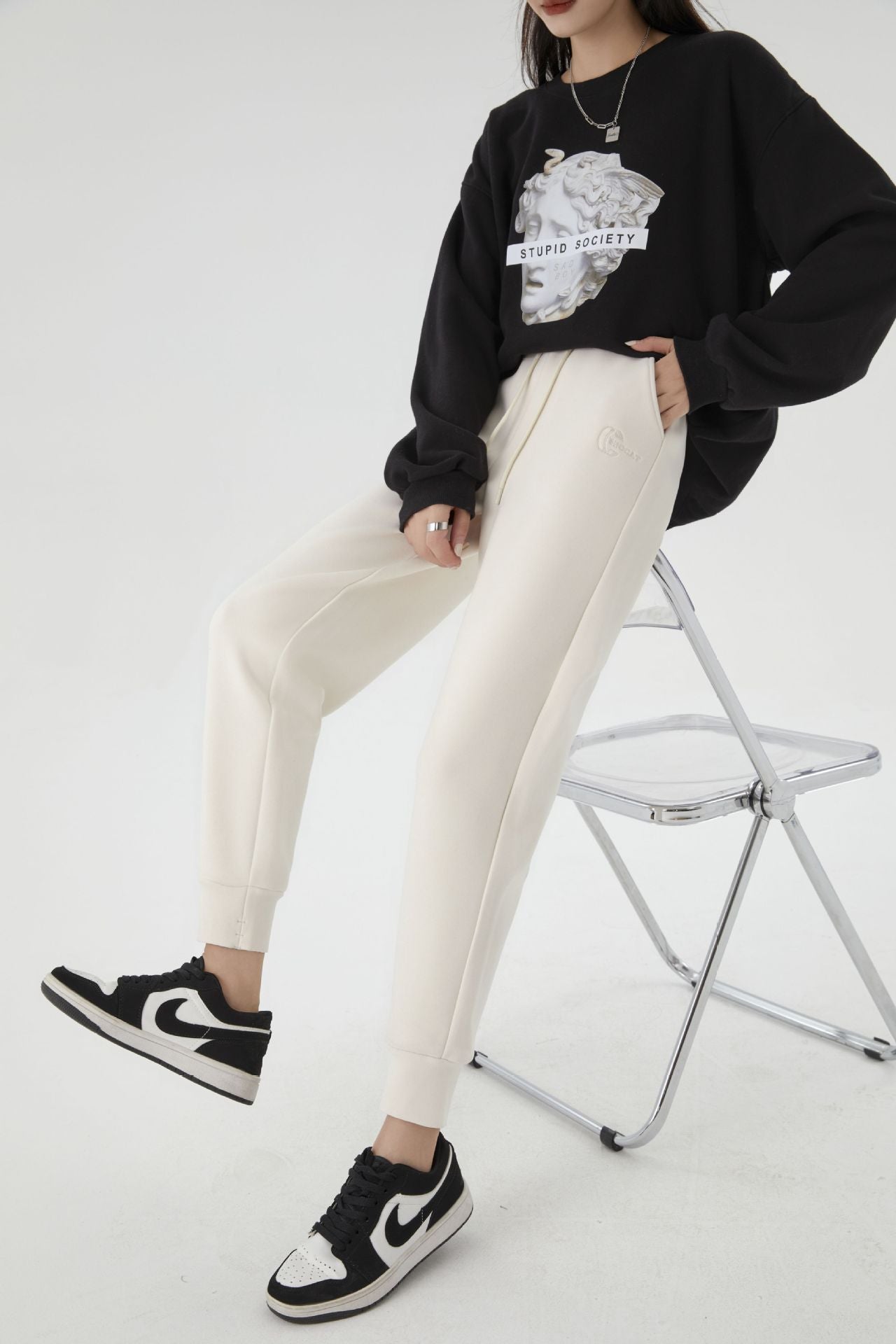 Women's Winter Warm High Density Mousse Veet Casual Pants