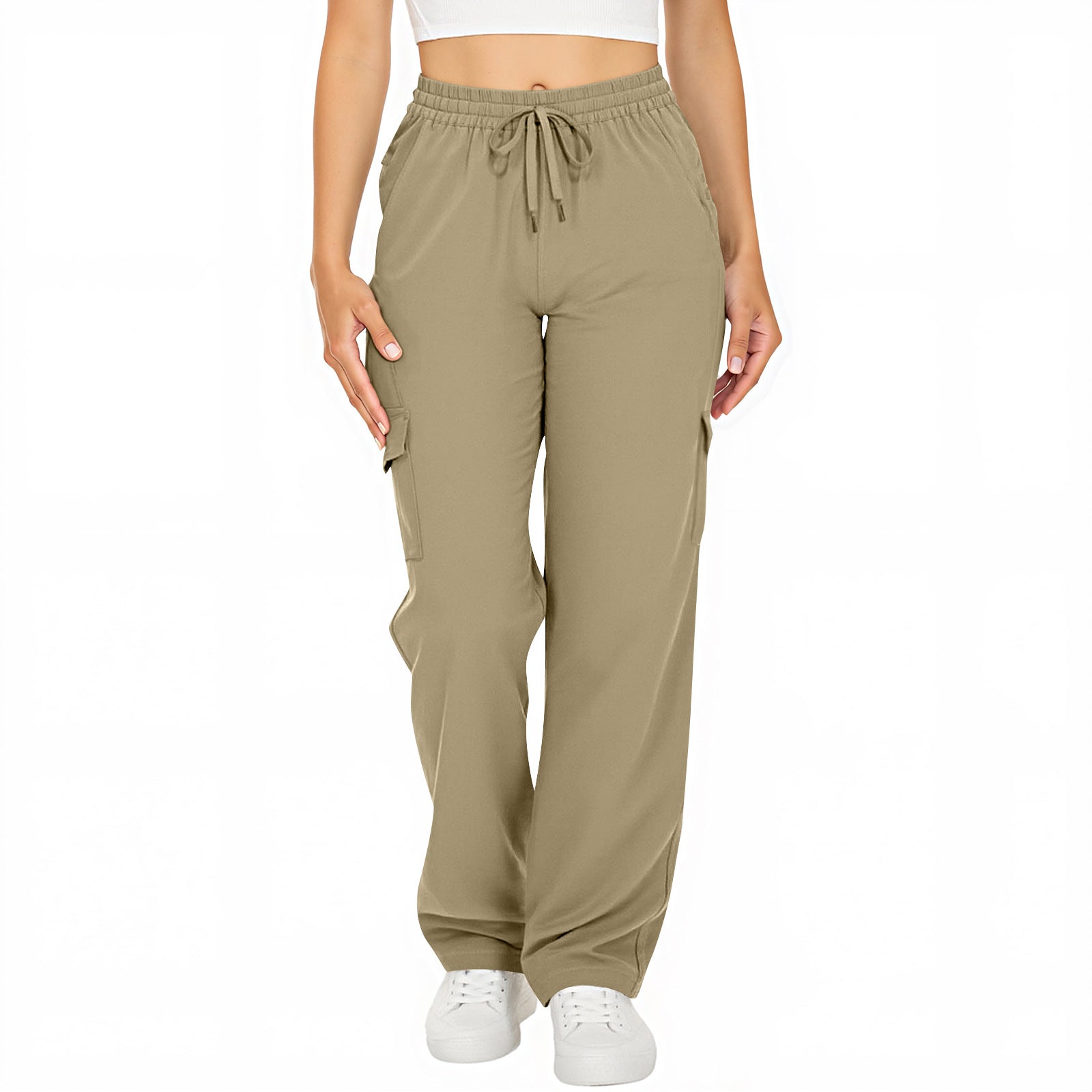 Women's Leisure Cargo Loose With Pockets Casual Pants