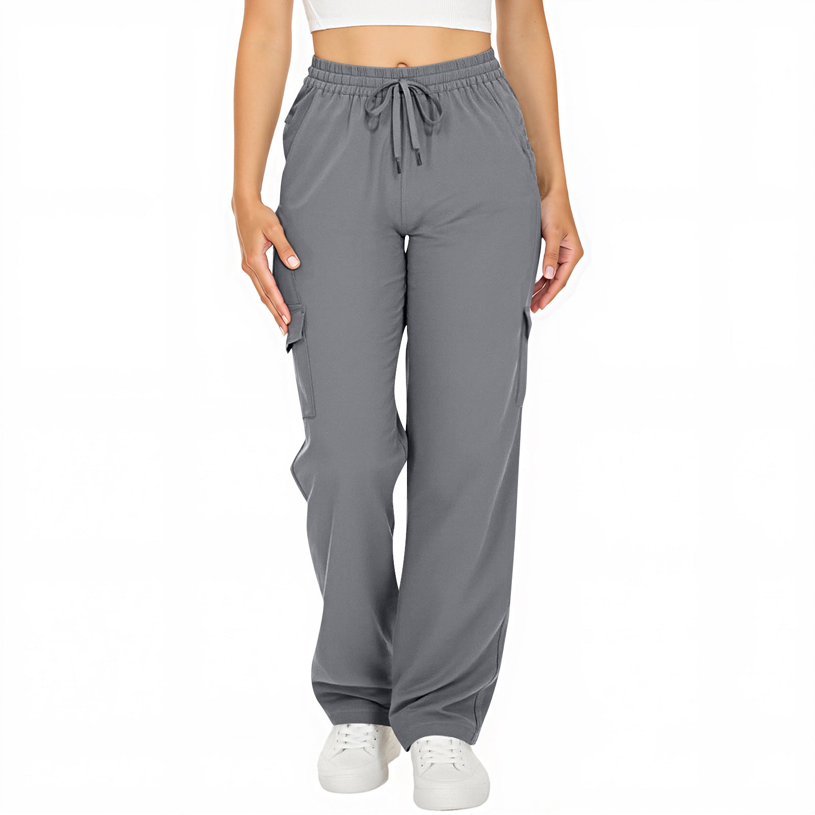 Women's Leisure Cargo Loose With Pockets Casual Pants
