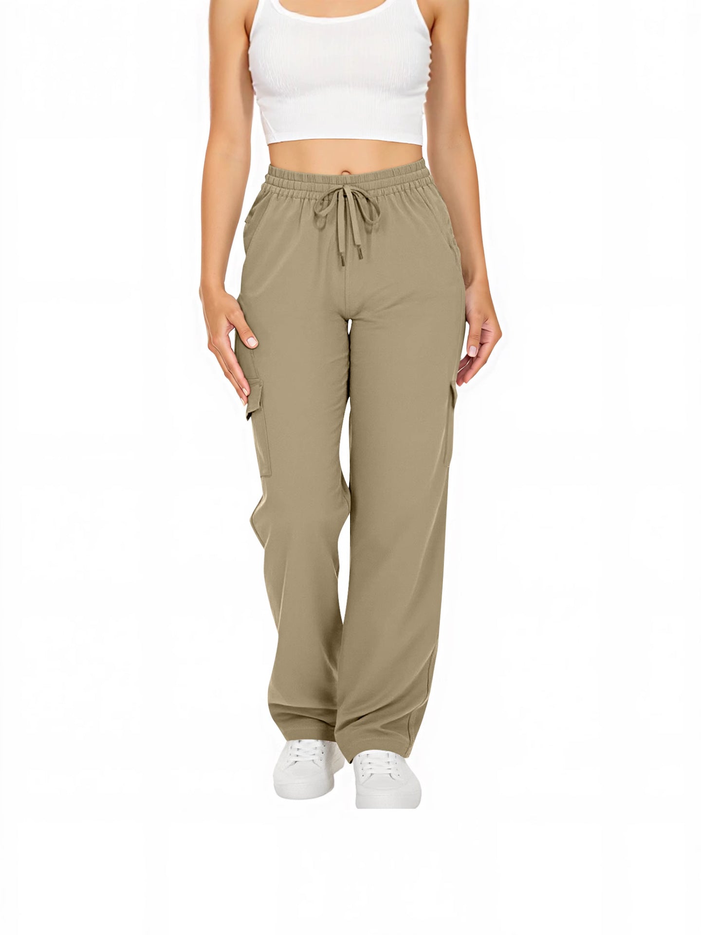 Women's Leisure Cargo Loose With Pockets Casual Pants
