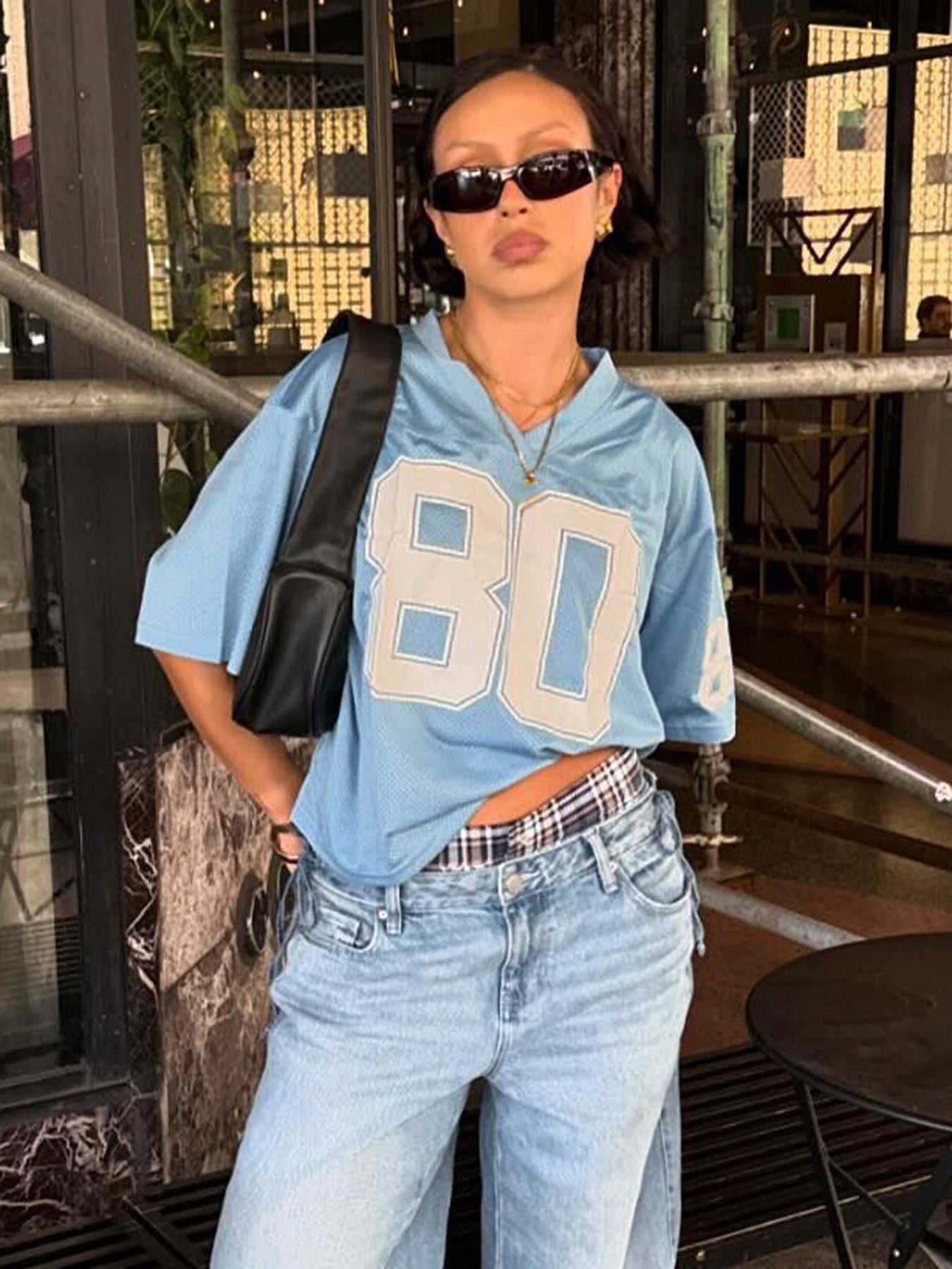 American Street Hot Style Letter Print Loose Casual Women's T-shirt