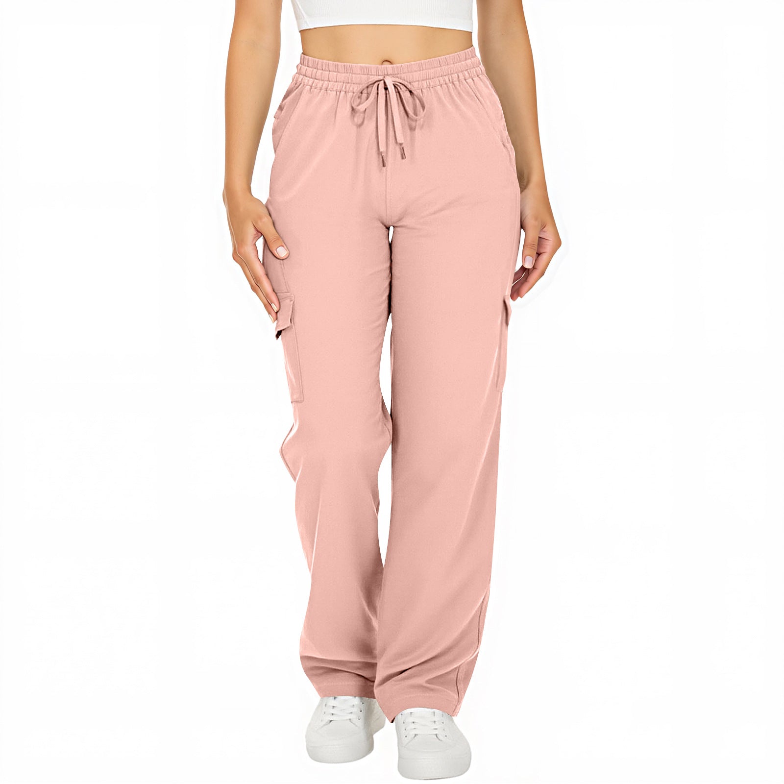 Women's Leisure Cargo Loose With Pockets Casual Pants