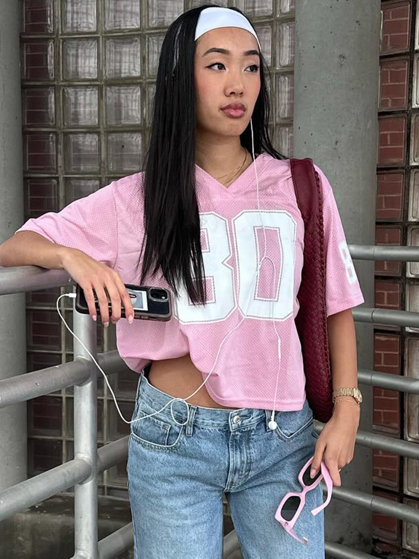 American Street Hot Style Letter Print Loose Casual Women's T-shirt