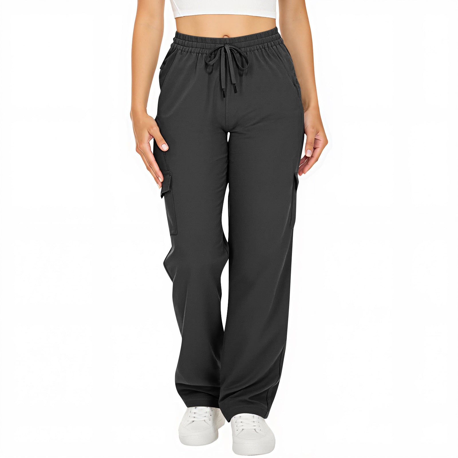 Women's Leisure Cargo Loose With Pockets Casual Pants